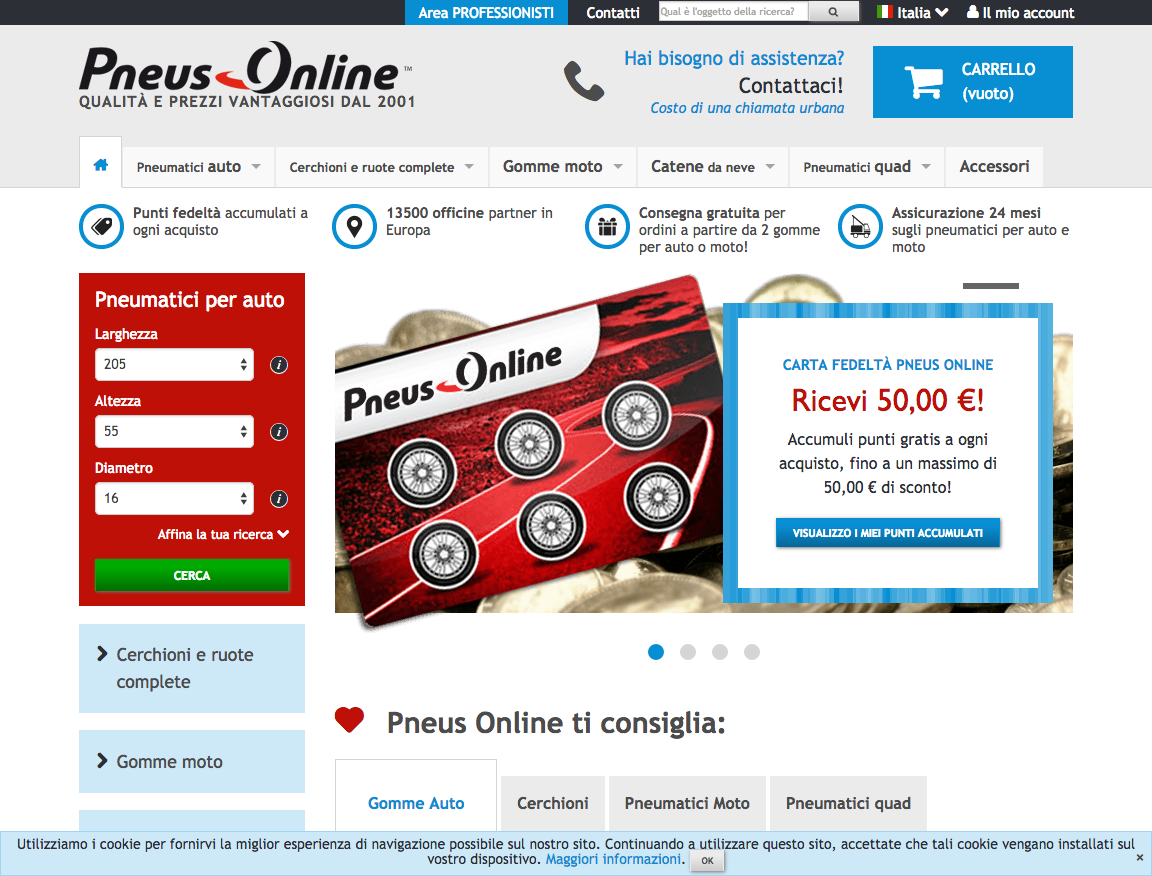Gommadiretto e gli altri, dove acquistare pneumatici online